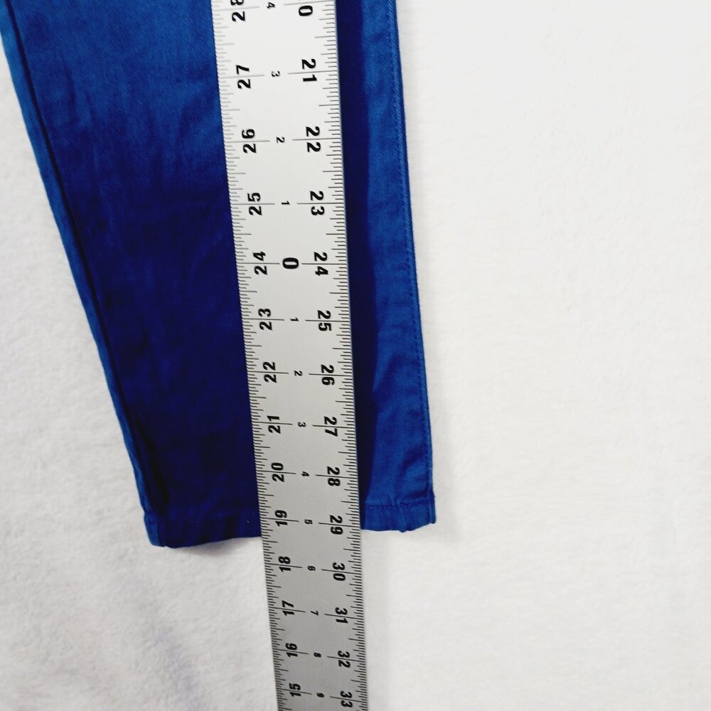 James Jeans, Royal Blue "Twiggy" Jeans, Size 29, Low to Mid Rise (8.5"), Ankle - Picture 12 of 13